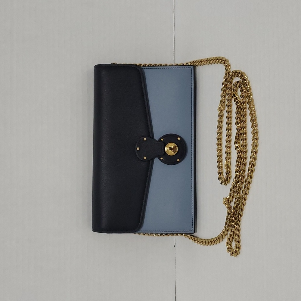 Ralph Lauren Purple Label Soft Luxe Ricky Wallet on a Chain